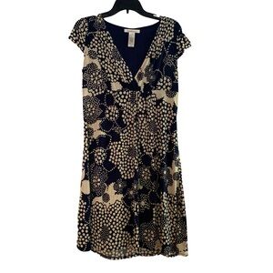 Laundry by Design Blue & White Cap sleeve Dress Size 6